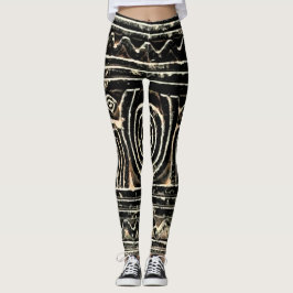 Ancient Sumerian Mesopotamian Pattern Leggings