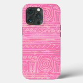 Ancient Sumerian Mesopotamian Pattern roze Case-Mate iPhone Case (Achterkant)