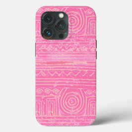 Ancient Sumerian Mesopotamian Pattern roze Case-Mate iPhone Case