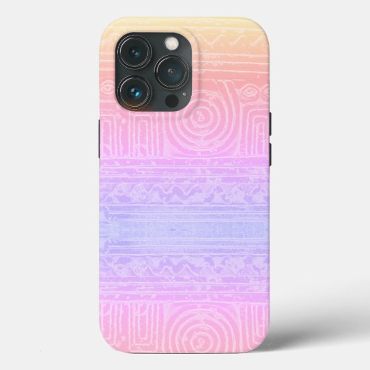 Ancient Sumerian Mesopotamian Pattern roze Case-Mate iPhone Case (Achterkant)