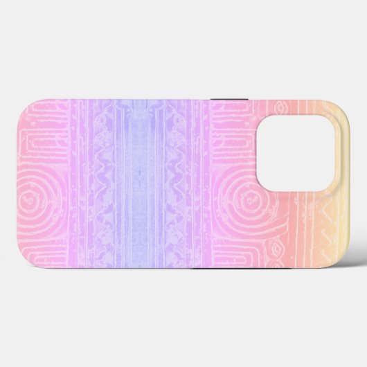 Ancient Sumerian Mesopotamian Pattern roze Case-Mate iPhone Case (Achterkant (horizontaal))