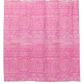 Ancient Sumerian Mesopotamian Pattern roze Douchegordijn (Voorkant)