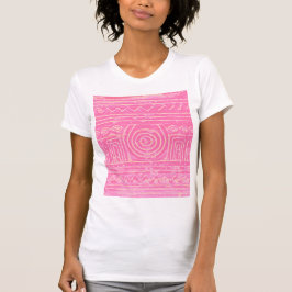 Ancient Sumerian Mesopotamian Pattern roze T-shirt