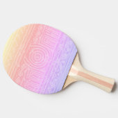 Ancient Sumerian Mesopotamian Pattern roze Tafeltennisbatje (Zijkant)