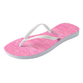 Ancient Sumerian Mesopotamian Pattern roze Teenslippers (Schuin)
