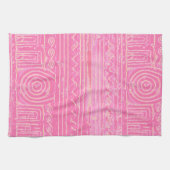 Ancient Sumerian Mesopotamian Pattern roze Theedoek (Horizontaal)