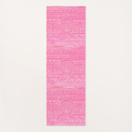 Ancient Sumerian Mesopotamian Pattern roze Yogamat