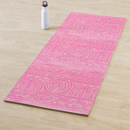 Ancient Sumerian Mesopotamian Pattern roze Yogamat