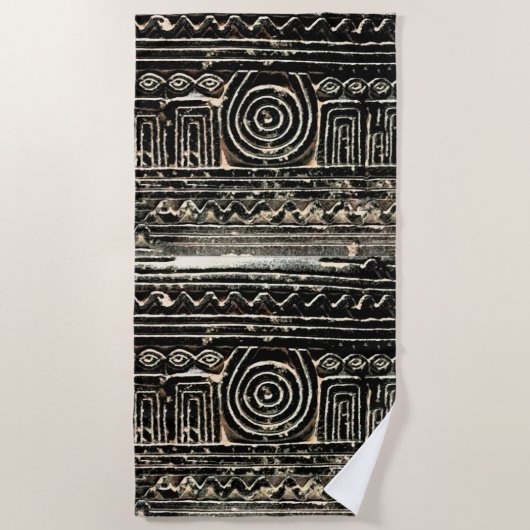 Ancient Sumerian Mesopotamian Pattern Strandlaken (Voorkant)