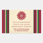 Ancient Sun Mexicaanse Serape Rechthoekige Sticker (Voorkant)