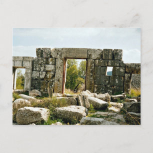Ancient Synagogue (van binnenuit), Meron, Israël Briefkaart