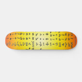 Ancient Syria Alphabet Skateboard (Horizontaal)