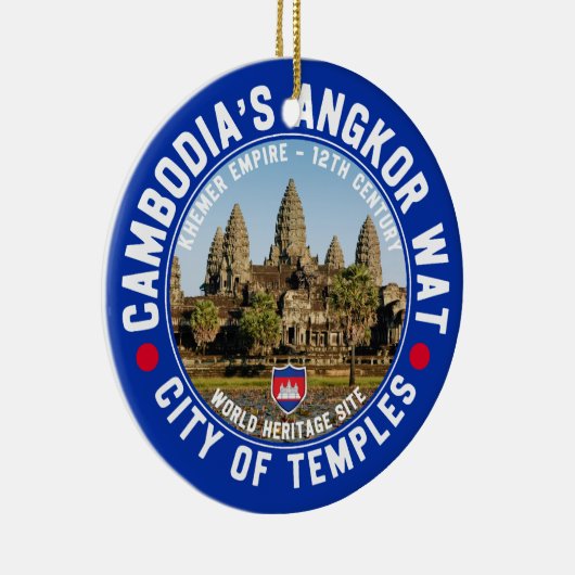 Ancient Temples of Cambodia – Angkor Wat Keramisch Ornament (Rechts)