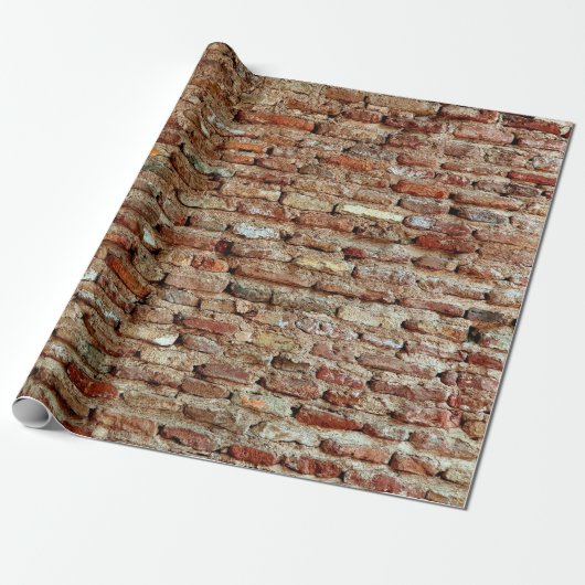Ancient Textured Brick Wall van Lal Killa Indiaage Cadeaupapier (Uitgerold)