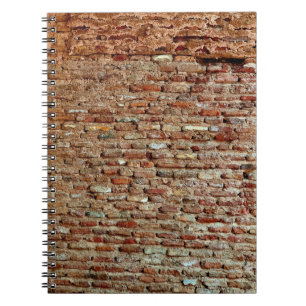 Ancient Textured Brick Wall van Lal Killa Indiaage Notitieboek