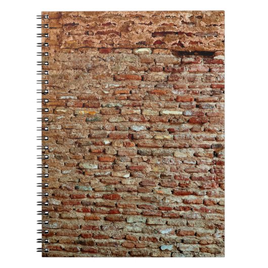 Ancient Textured Brick Wall van Lal Killa Indiaage Notitieboek (Voorkant)
