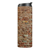 Ancient Textured Brick Wall van Lal Killa Indiaage Thermosbeker (Gedraaid links)