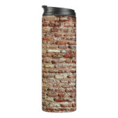 Ancient Textured Brick Wall van Lal Killa Indiaage Thermosbeker (Geroteerd rechts)