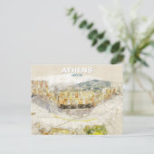 Ancient Theater of Athens Greece Briefkaart (Staand voorkant)