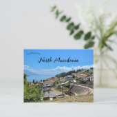 Ancient Theatre of Ohrid North Macedonia Briefkaart (Staand voorkant)