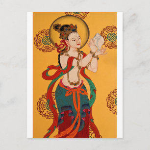 ANCIENT TIBETAN MURAL BRIEFKAART