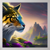 Ancient Tiger enquêtes in zijn koninkrijk, paarse  Poster (Voorkant)