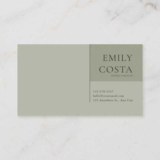 Ancient Tree Forest Archway Rustic Landscape Visitekaartje (Achterkant)