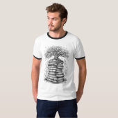 Ancient Tree of Knowledge Ink Graphic T-Shirt (Voorkant volledig)