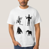Ancient Tribal Earth Art - Ancient Animals T-shirt (Voorkant)