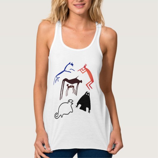 Ancient Tribal Earth Art - Ancient Animals T-Shirt (Voorkant)