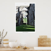 Ancient Tstage Abbey I Cistercian Monastery Wales Poster (Keuken)