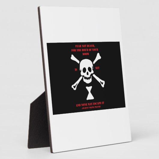 Ancient Viking Prayer.. Angst niet dood Fotoplaat (Zijkant)