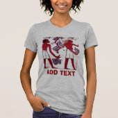 Ancient Vineyard, Wineaux, bewerkt tekst T-shirt (Voorkant)