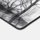 Ancient voetbridge pencilart Monochrome Bureaumat (Hoek)