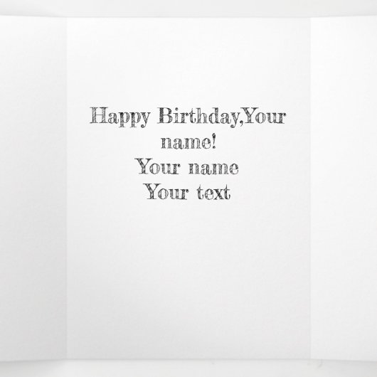 Ancient voetbridge pencilart Monochrome Drieluik Kaart (Binnenkant midden)