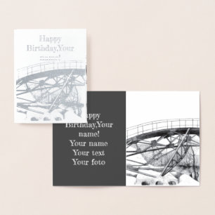 Ancient voetbridge pencilart Monochrome Folie Kaarten