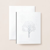 Ancient voetbridge pencilart Monochrome Folie Kaarten (Met envelop)