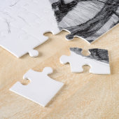 Ancient voetbridge pencilart Monochrome Legpuzzel (Zijkant)