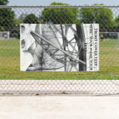 Ancient voetbrugpencilart spandoek (Insitu)