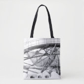 Ancient voetbrugpencilart tote bag (Voorkant)