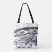 Ancient voetbrugpencilart tote bag (Achterkant)