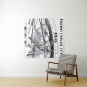 Ancient voetbrugpencilart wandkleed (In Situ (horizontaal))