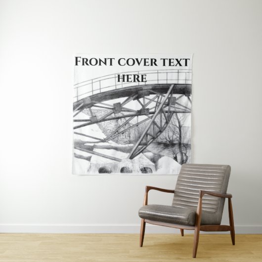 Ancient voetbrugpencilart wandkleed (In situ)