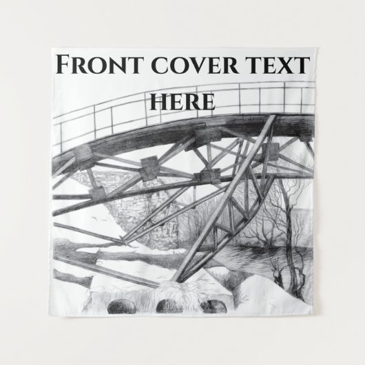 Ancient voetbrugpencilart wandkleed (Voorkant)