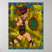Ancient Warrior Native American Poster (Voorkant)