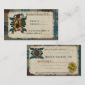 Ancient Warrior Native American Visitekaartje (Voorkant / Achterkant)