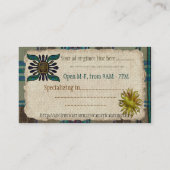 Ancient Warrior Native American Visitekaartje (Achterkant)