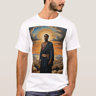 Ancient Warrior Sunlit T-shirt Mythic Hero Design