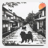 Ancient WHISPERS Chow Vierkante Sticker (Voorkant)