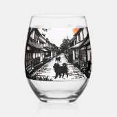 Ancient WHISPERS Chow Wijnglas Zonder Voet (Voorkant)